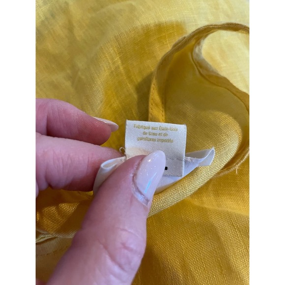 Mave Anthropologie Yellow Linen Tank Top - Picture 4 of 4
